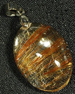 金糸水晶ペンダント - 横浜中華街天宝堂本店