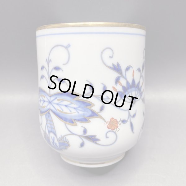 画像16: マイセン（Meissen） ブルーオニオン レッド＆ゴールド　夫婦蓋付湯呑 共箱  iw240924a01 (16)