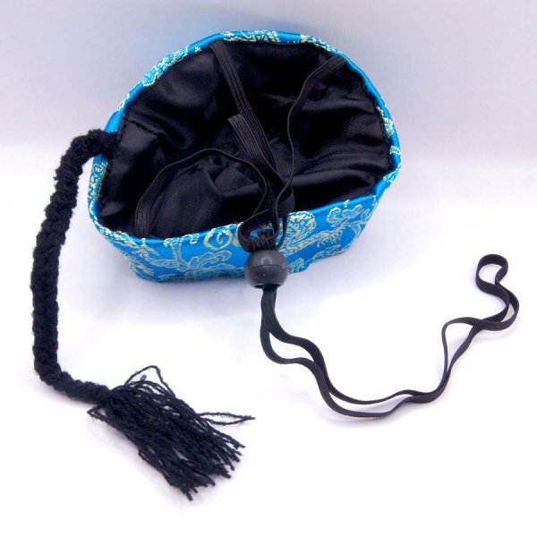 画像12: ペット(ドッグ用)サテン地チャイナ帽子 ペット小型犬用 径9cm Lサイズ (12)