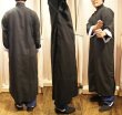 画像3: 綿ポリ製男性用チャンパオ(長袍・黒色)薄手素材 (3)