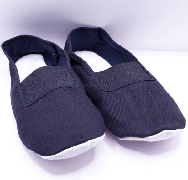 画像3: カンフー＆太極拳シューズ黒(スエード底・布靴) 35号〜45号 ※号数とｃｍの表示を変更しました (3)