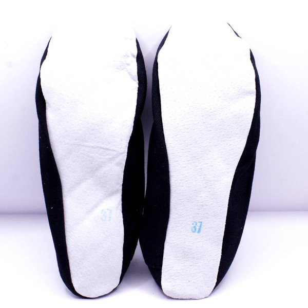 画像2: カンフー＆太極拳シューズ黒(スエード底・布靴) 35号〜45号 ※号数とｃｍの表示を変更しました (2)