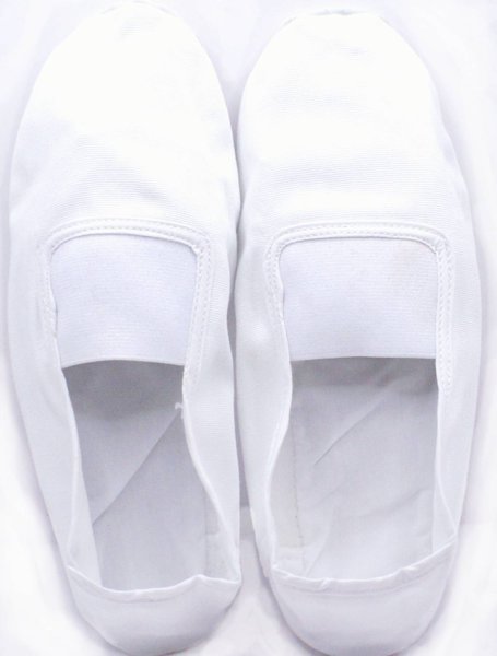画像5: カンフー＆太極拳シューズ白(スエード底・布靴)　35号〜45号 (5)