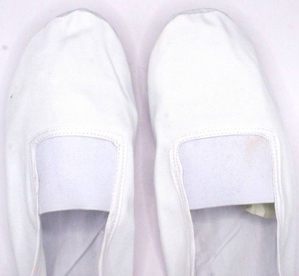 画像3: カンフー＆太極拳シューズ白(スエード底・布靴)　35号〜45号 (3)