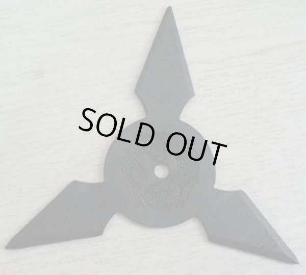 画像1: 手裏剣Lサイズ・三角型(黒色) (1)