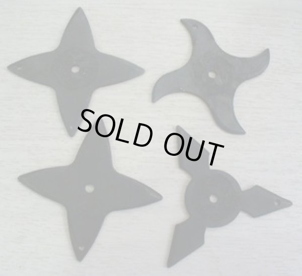 画像1: 手裏剣Sサイズ3種1セット(黒色) (1)