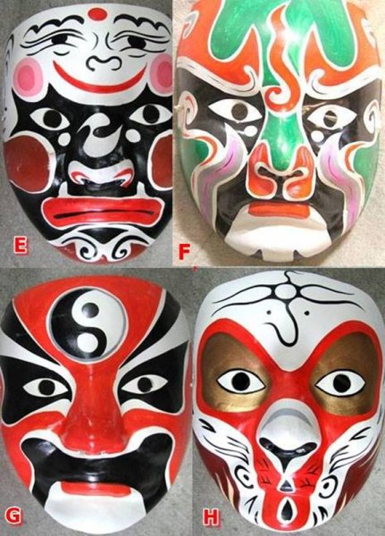 画像2: 京劇面譜(隈取り面) (2)