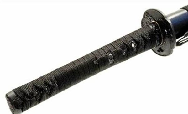 画像2: 【永倉新八(長倉新八)拵】美術日本刀（模造刀)＋紫の刀剣袋(裏地付)付属 (2)