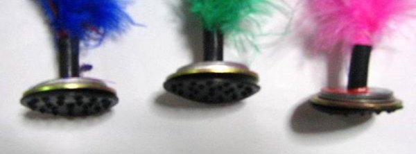 画像4: チェンズ キックシャトル 蹴鍵子 蹴羽根 キック蹴毬 (花毬【健球】=中国式蹴鞠)　２個セット（色お任せ） (4)