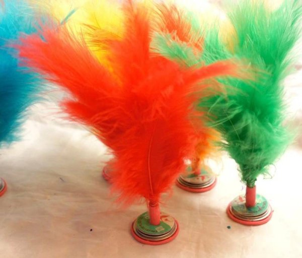 画像7: チェンズ キックシャトル 蹴鍵子 蹴羽根 キック蹴毬 (花毬【健球】=中国式蹴鞠)　２個セット（色お任せ） (7)