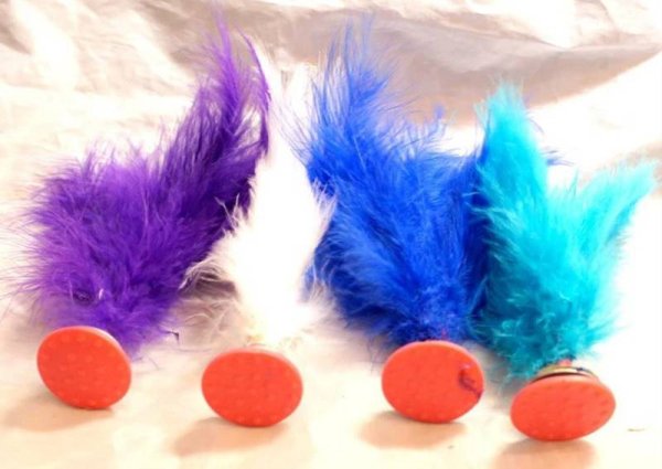 画像8: チェンズ キックシャトル 蹴鍵子 蹴羽根 キック蹴毬 (花毬【健球】=中国式蹴鞠)　２個セット（色お任せ） (8)