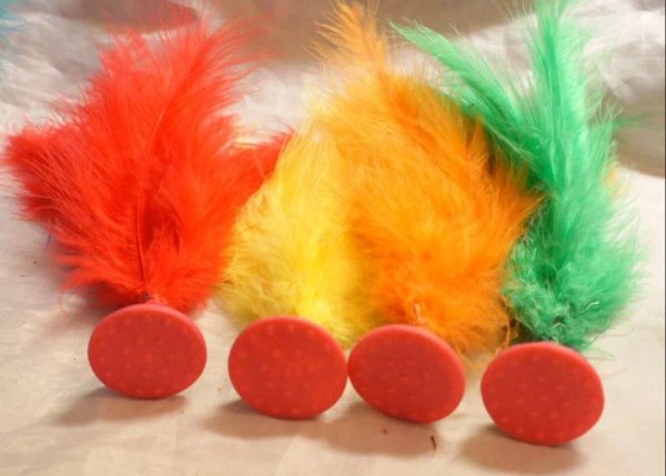 画像9: チェンズ キックシャトル 蹴鍵子 蹴羽根 キック蹴毬 (花毬【健球】=中国式蹴鞠)　２個セット（色お任せ） (9)