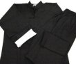 画像5: 綿ポリ製　　功夫衣（カンフースーツ）黒色(中国製) (5)
