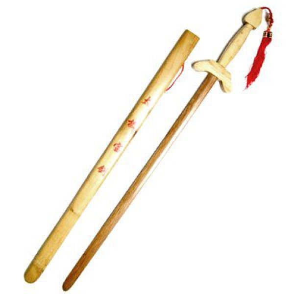 画像2: 太極拳 演武用 木製太極宝剣　　※房飾り不良のため通常より値引き販売 (2)