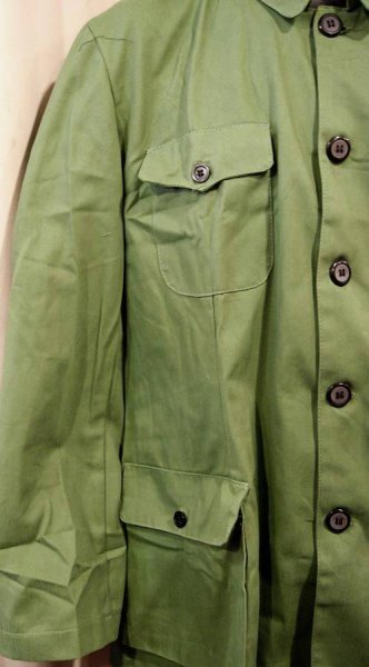 画像4: コットン製中国人民服(中山服)上衣・カーキ色 (4)