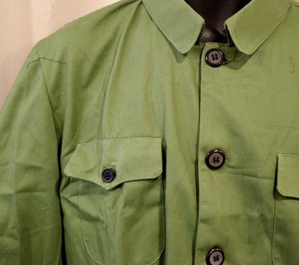 画像5: コットン製中国人民服(中山服)上衣・カーキ色 (5)