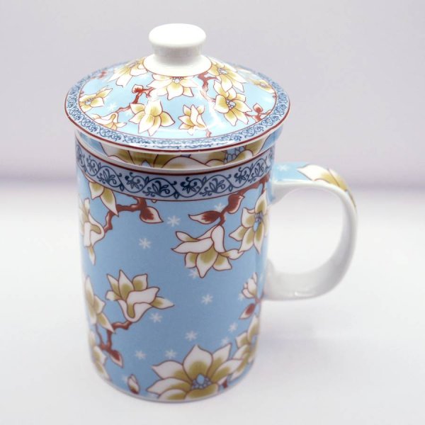 画像6: 茶漉し付きマグカップ「木蓮」 【横浜中華街】 (6)