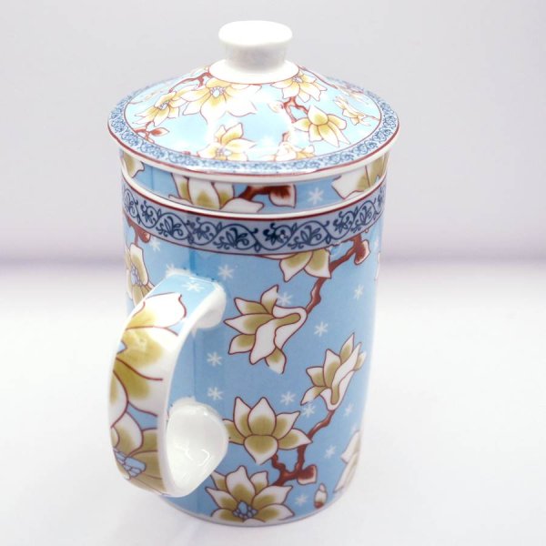 画像5: 茶漉し付きマグカップ「木蓮」 【横浜中華街】 (5)