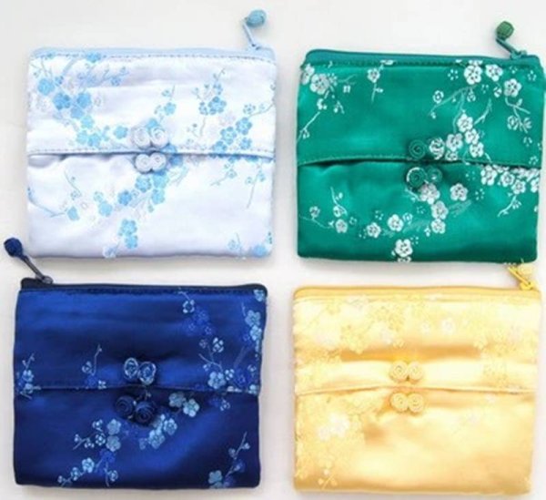 画像2: サテン ポケットティッシュケース2個セット ※龍柄と梅柄に変更 (2)