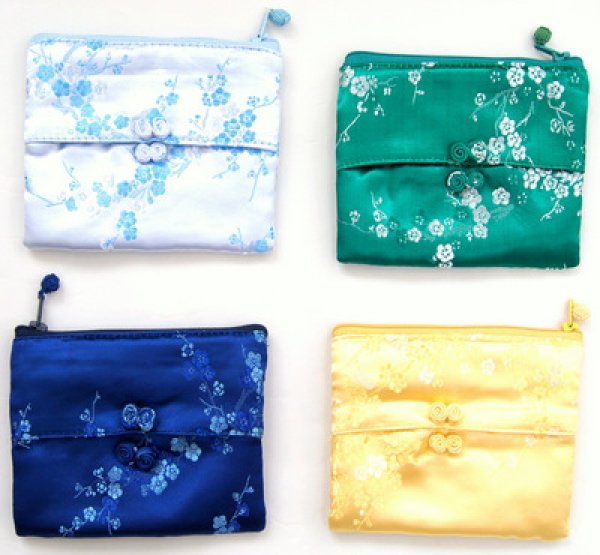 画像3: サテン ポケットティッシュケース2個セット ※龍柄と梅柄に変更 (3)