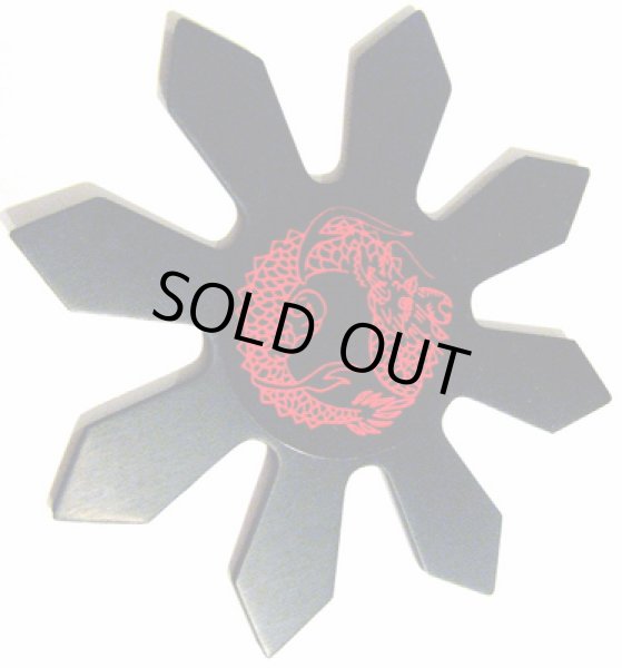 画像1: ラバー製手裏剣・八方型M（赤色） (1)