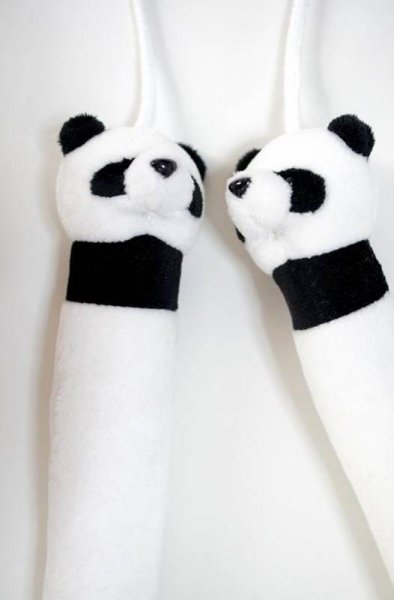 画像2: パンダ　ソフトヌンチャク　白黒【ソフト素材製玩具】 (2)