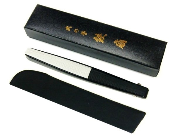 画像3: 女性用鉄扇6.5寸 黒色 【T65-B/平】 (3)