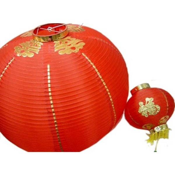 画像3: 布紅提灯 紅ランタン20インチ 2個セット (3)