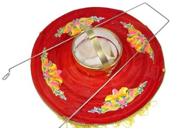 画像6: どんぐり型提灯　花柄ランタン 大（18インチ） (6)