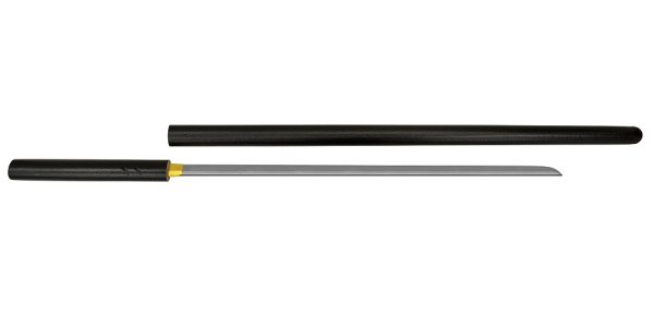 画像1: 尾形刀剣 ZT-12/S 座頭市仕込み杖　楕円黒石目鞘 　木箱付 (1)