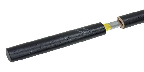 画像5: 尾形刀剣 ZT-12/S 座頭市仕込み杖　楕円黒石目鞘 　木箱付 (5)