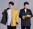 画像7: 唐人服 功夫長袖 リバーシブル カンフージャケット　黒色＋金色 (7)