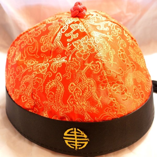 画像28: 辮髪付き 中華丸帽子９号サイズのみ (28)