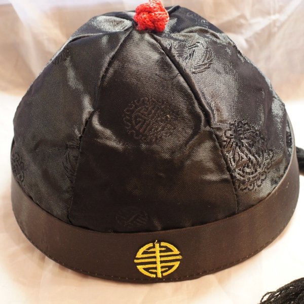 画像19: 辮髪付き 中華丸帽子９号サイズのみ (19)