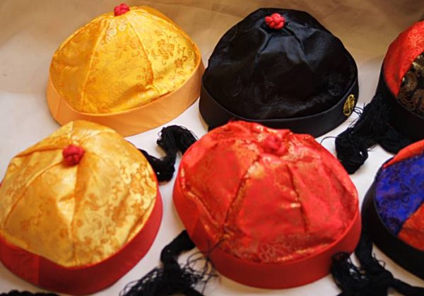 画像3: 辮髪付き 中華丸帽子９号サイズのみ (3)