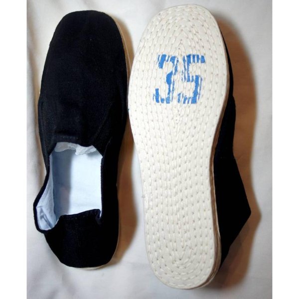 画像3: 中国式 伝統技法 千層底 布靴 カンフー シューズ (3)