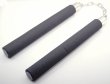 画像1: カンフー武具・黒色 ウレタン  ラバー  ショートヌンチャク【ソフトラバー製玩具】 遊離ベアリング軸承リング使用　追跡付きメール便発送可 (1)