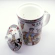 画像2: 中国 茶漉しマグカップ 夜宴 【横浜中華街】 (2)