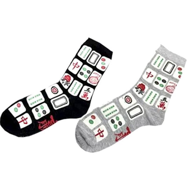 画像4: 麻雀牌 靴下 258E117 ３色 (4)