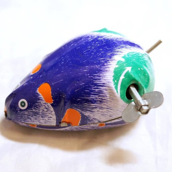 画像6: ぜんまい仕掛けブリキ動物「ねずみ 鼠」 (6)