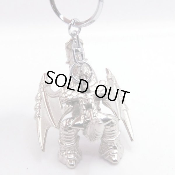 画像3: 西洋 ドラゴン 龍 キーホルダー シルバー 1個 (3)