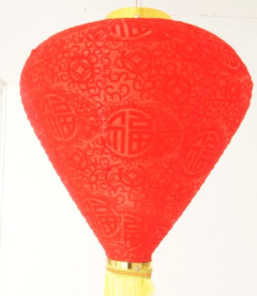 画像3: 14寸 吉祥 ベルベット ダイヤ型 堤灯 ランタン 2169514J 1個 (3)