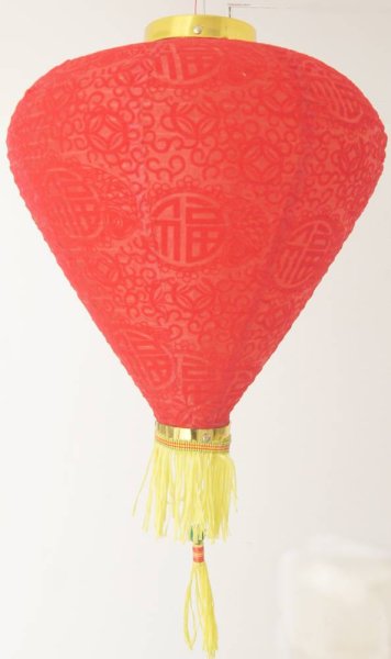 画像8: 14寸 吉祥 ベルベット ダイヤ型 堤灯 ランタン 2169514J 1個 (8)