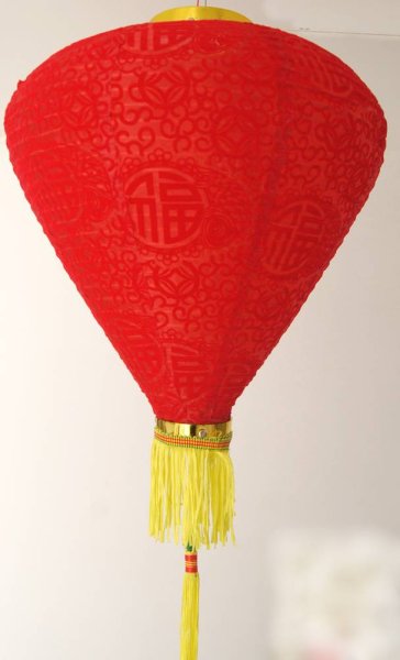 画像10: 14寸 吉祥 ベルベット ダイヤ型 堤灯 ランタン 2169514J 1個 (10)