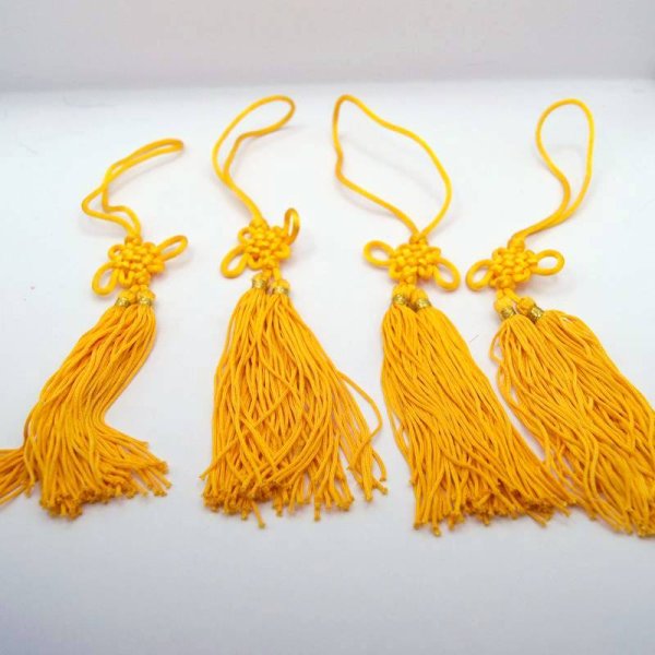 画像2: 中国結び 房飾り Sサイズ 245P1473 赤色2  1本 (2)