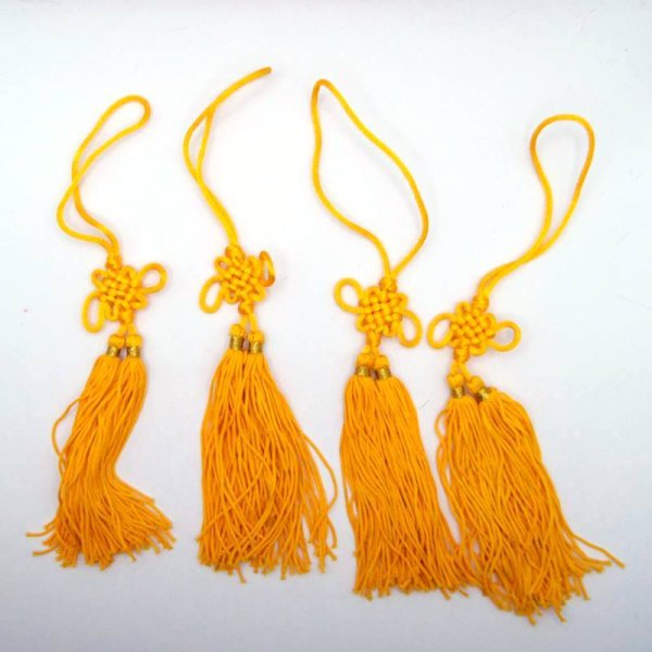 画像3: 中国結び 房飾り Sサイズ 245P1473 赤色2  1本 (3)