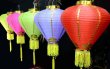画像10: 12寸 吉祥 カラー ダイヤ型 堤灯 ランタン 桃色 216C0812-PI    1個 (10)
