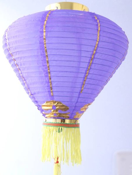 画像7: 12寸 吉祥 カラー ダイヤ型 堤灯 ランタン 紫色 216C0812-PR   1個 (7)