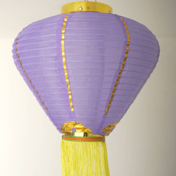 画像10: 12寸 吉祥 カラー ダイヤ型 堤灯 ランタン 紫色 216C0812-PR   1個 (10)