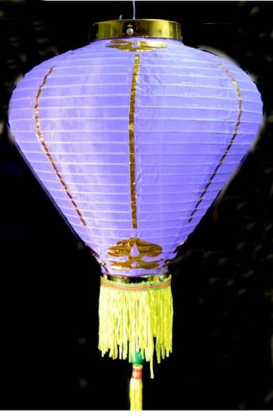 画像12: 12寸 吉祥 カラー ダイヤ型 堤灯 ランタン 紫色 216C0812-PR   1個 (12)